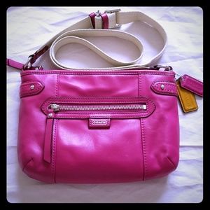 Coach Pink Leather Swingpack